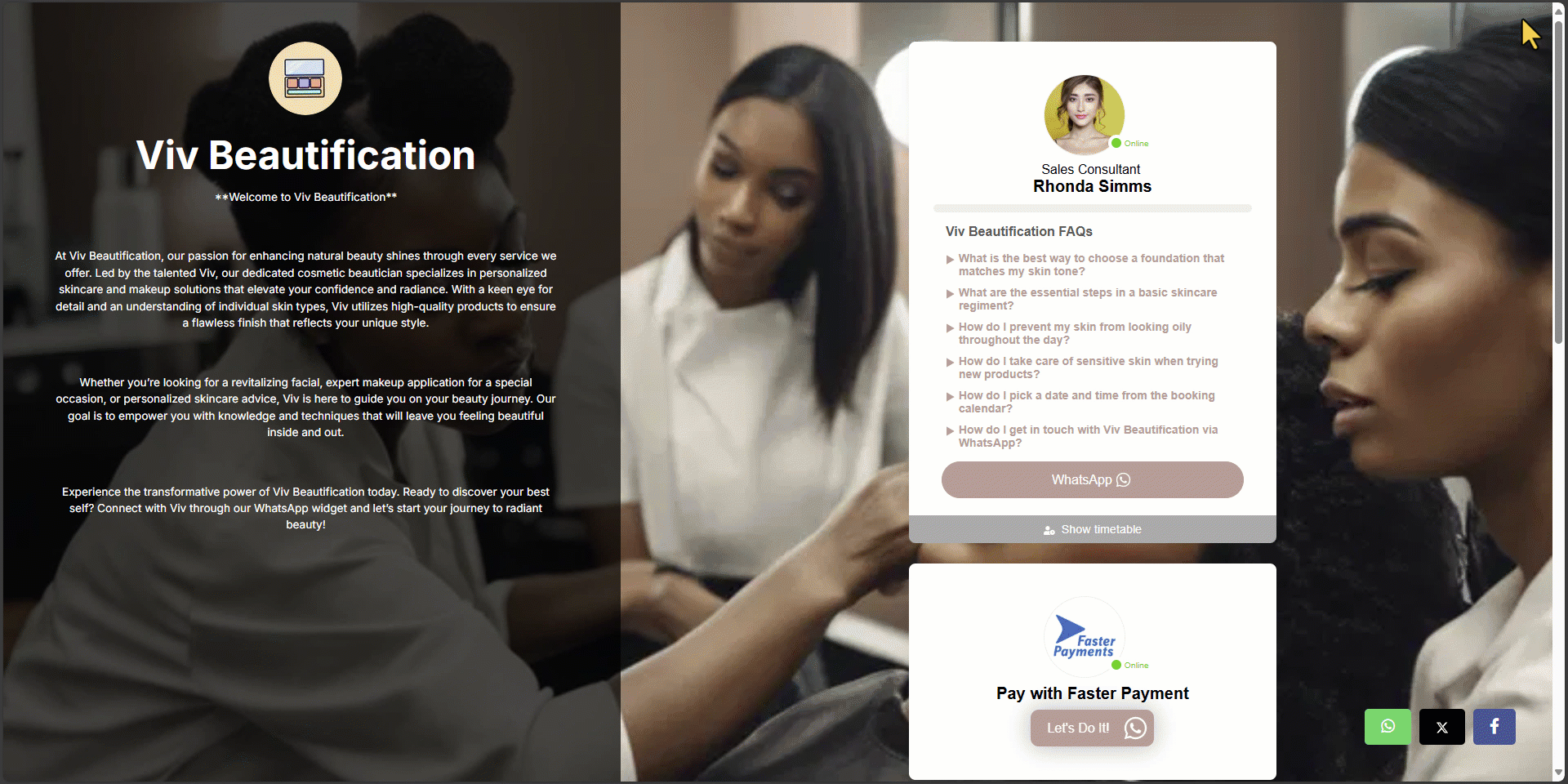payment processor landing page